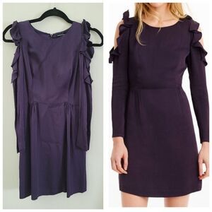 Club Monaco plum dress with cut-out sleeves Size 00